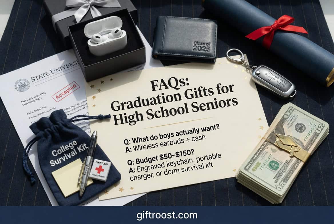 Graduation gift ideas for high school seniors 2026, including tech gadgets and personalized keepsake.