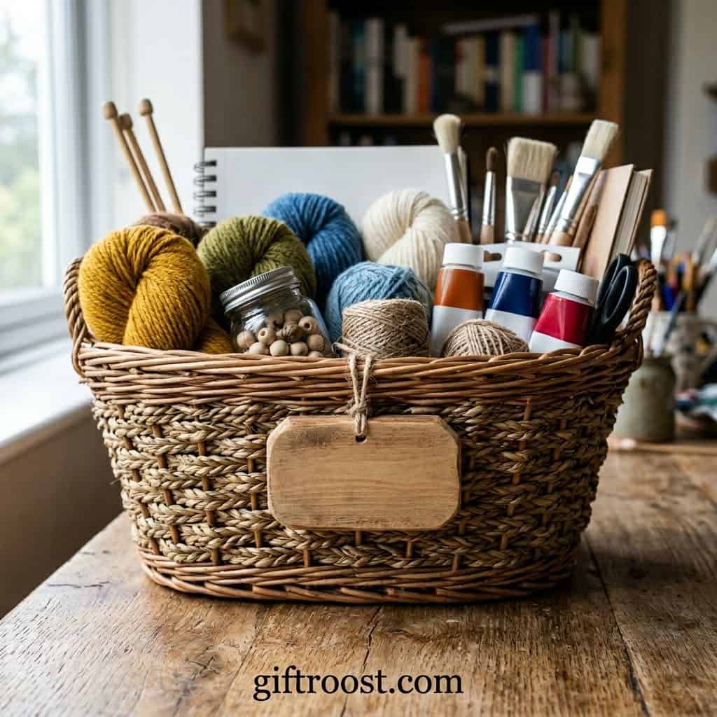 Creative DIY Gift Basket for Artists & Crafters