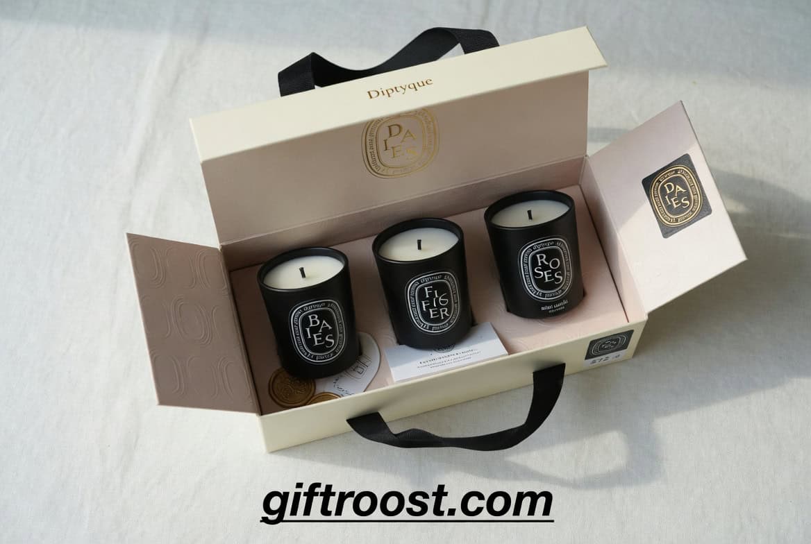 luxury scented candle gift set for home decor
