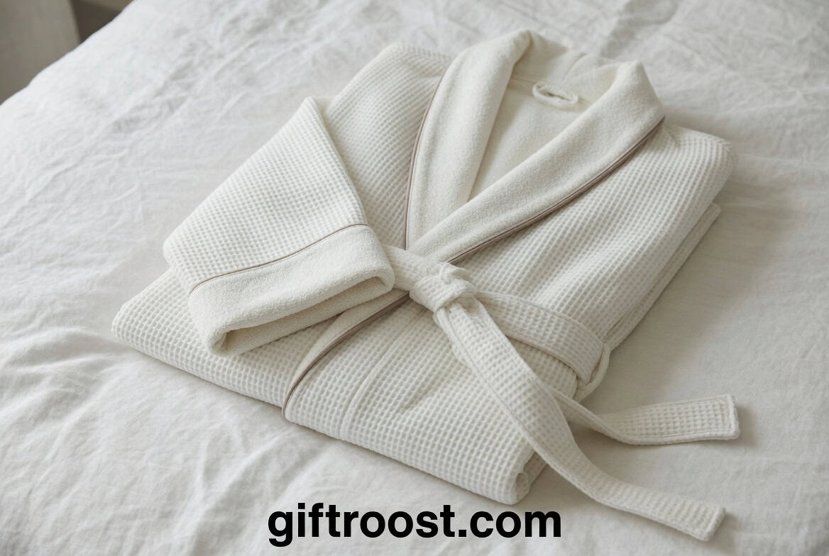 soft cotton waffle bathrobe for home comfort
