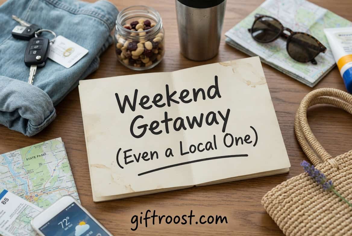 weekend getaway gift for mom relaxing short trip idea