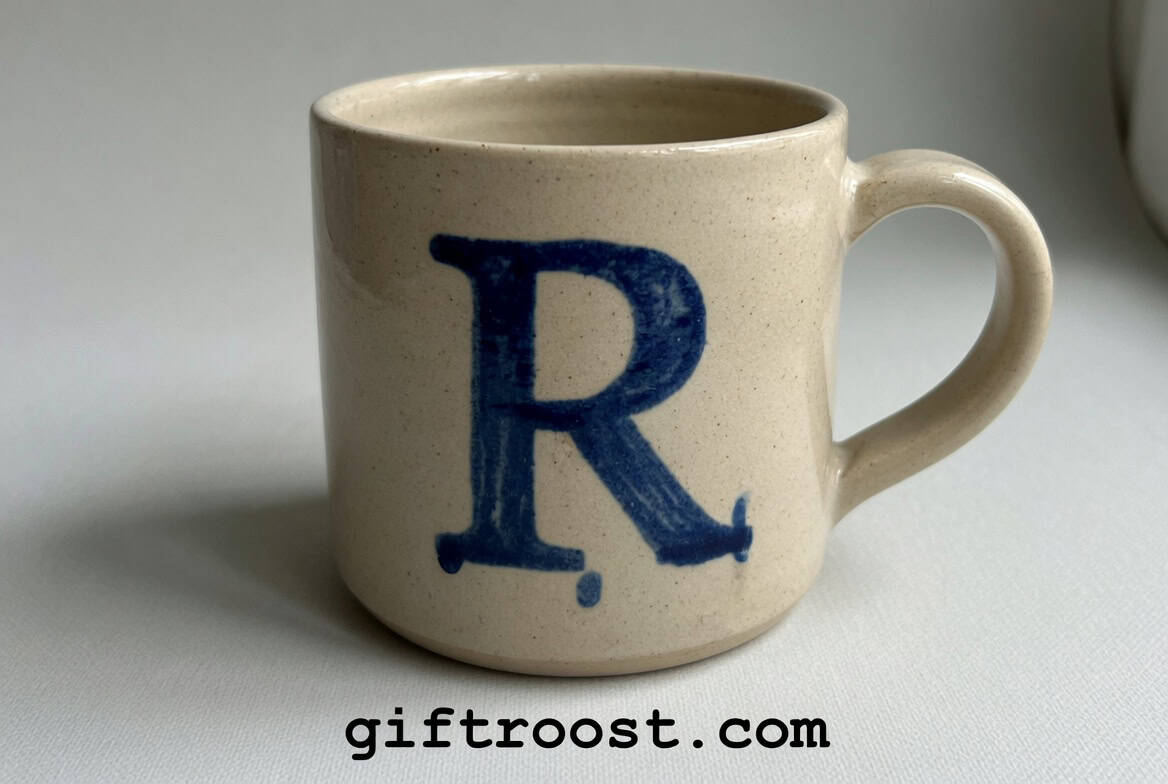 monogram initial mug gift for mom personalized drinkware