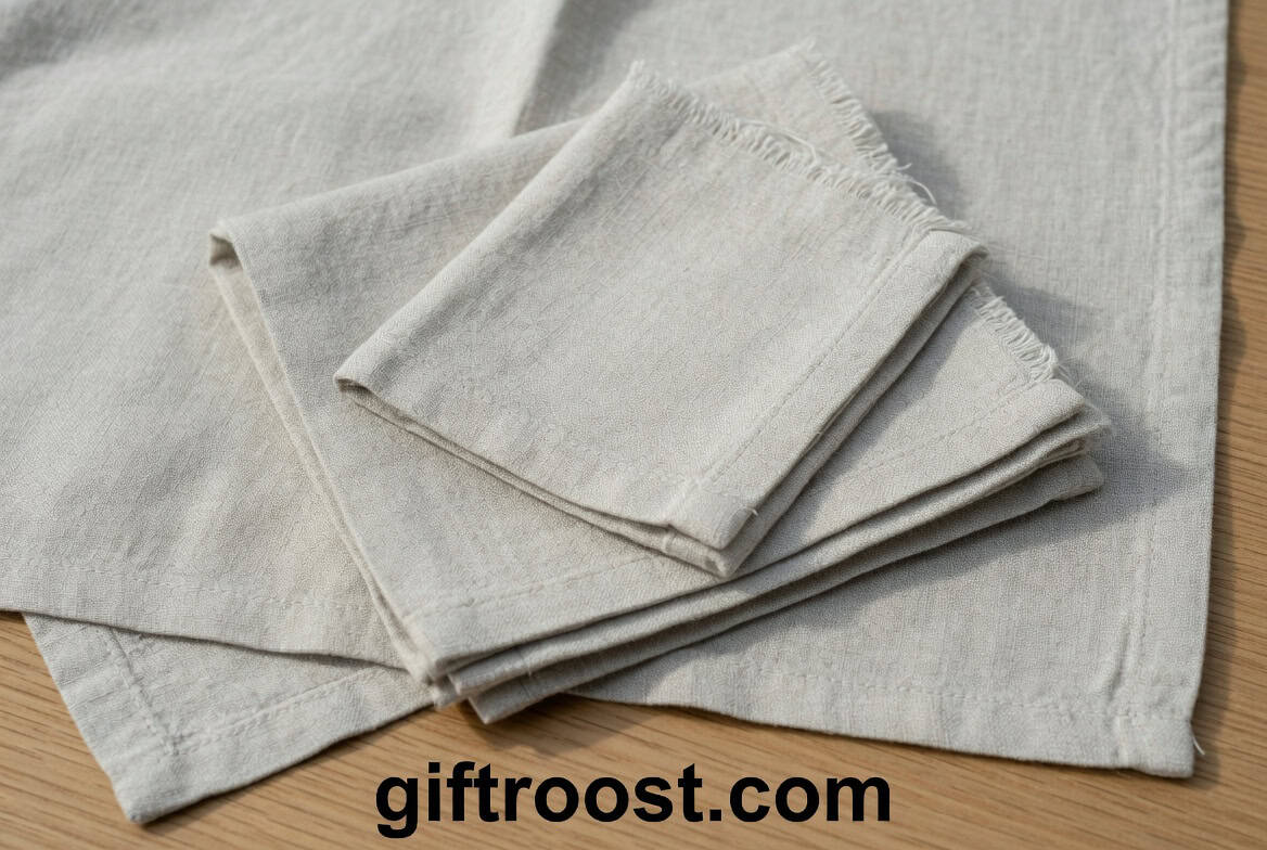 linen tablecloth and napkin set gift for mom home decor