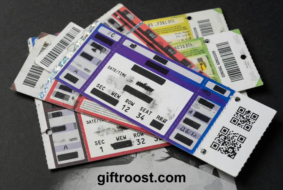 concert or show tickets gift experience for mom